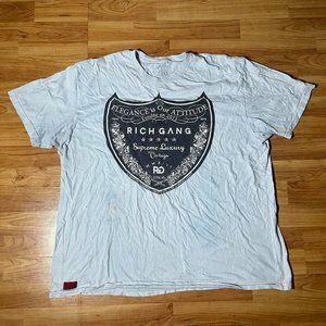 Y2K Skater Rich Gang White T-Shirt